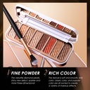 O.TWO.O 8 Colors Luxury Gold Eyeshadow Palette with Rich Color