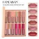 12PCS HANDAIYAN MATTE LIQUID LIPSTICK SET