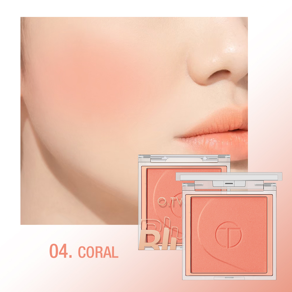 O.TWO.O High Pigment 6 Natrual Color Blush Pallete Pink Blush Powder - 5g