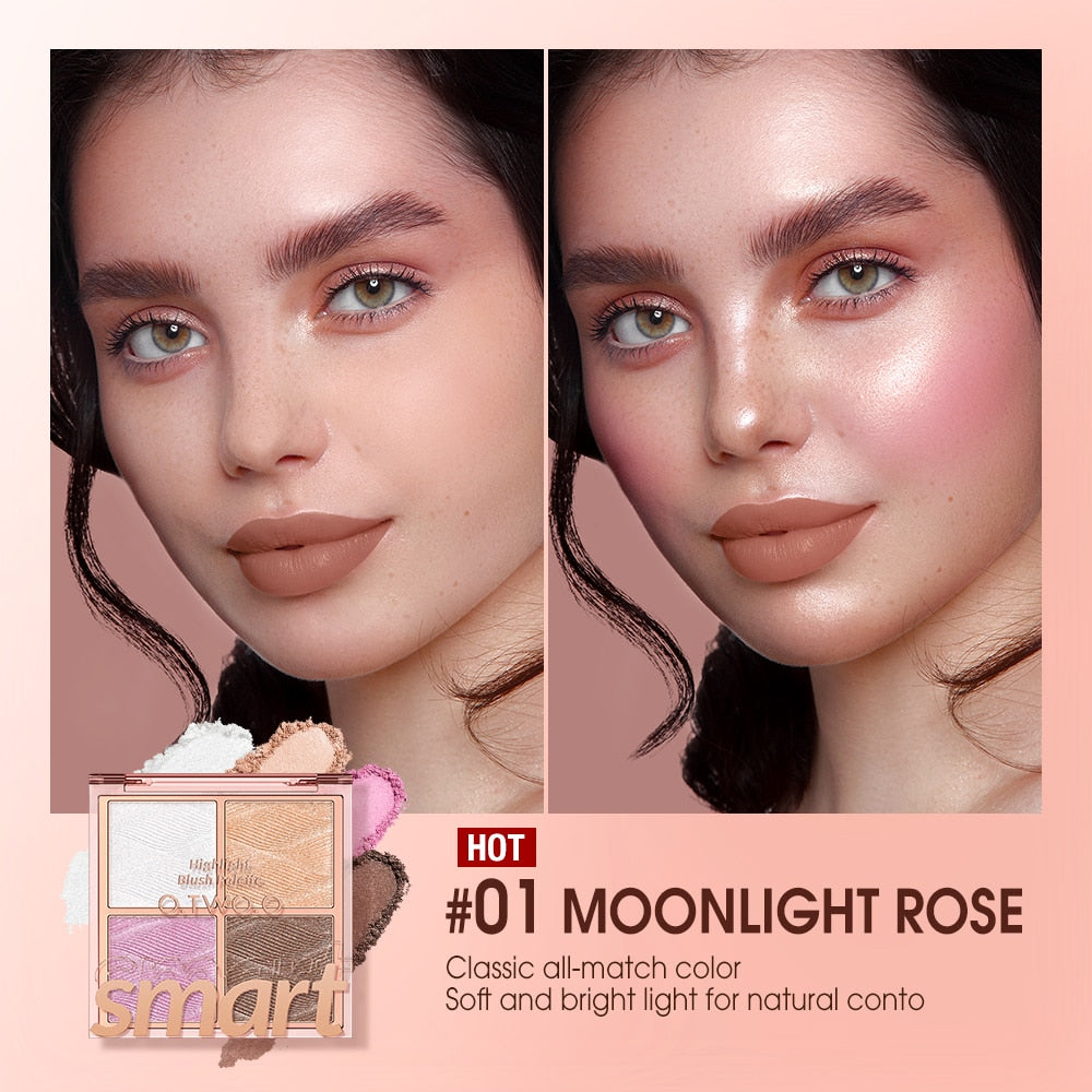 O.TWO.O Highlight Blush Palette - 11g