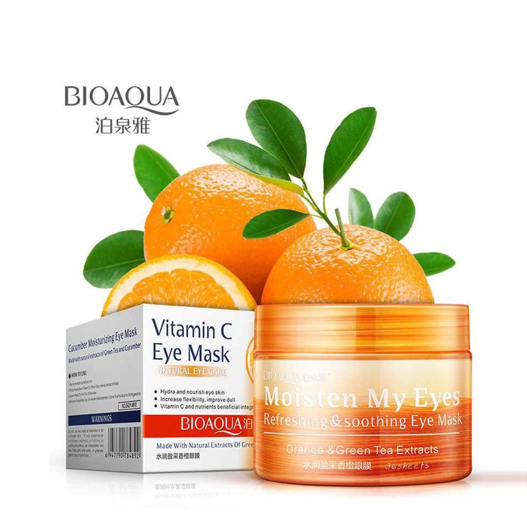 Bioaqua Orange Eye Mask - 80g/36pcs