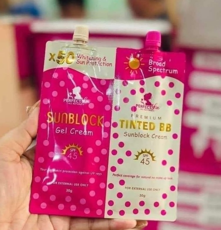 جل كريم واقي من الشمس وكريم بي بي ملون للبشرة المثالية (2 في 1)