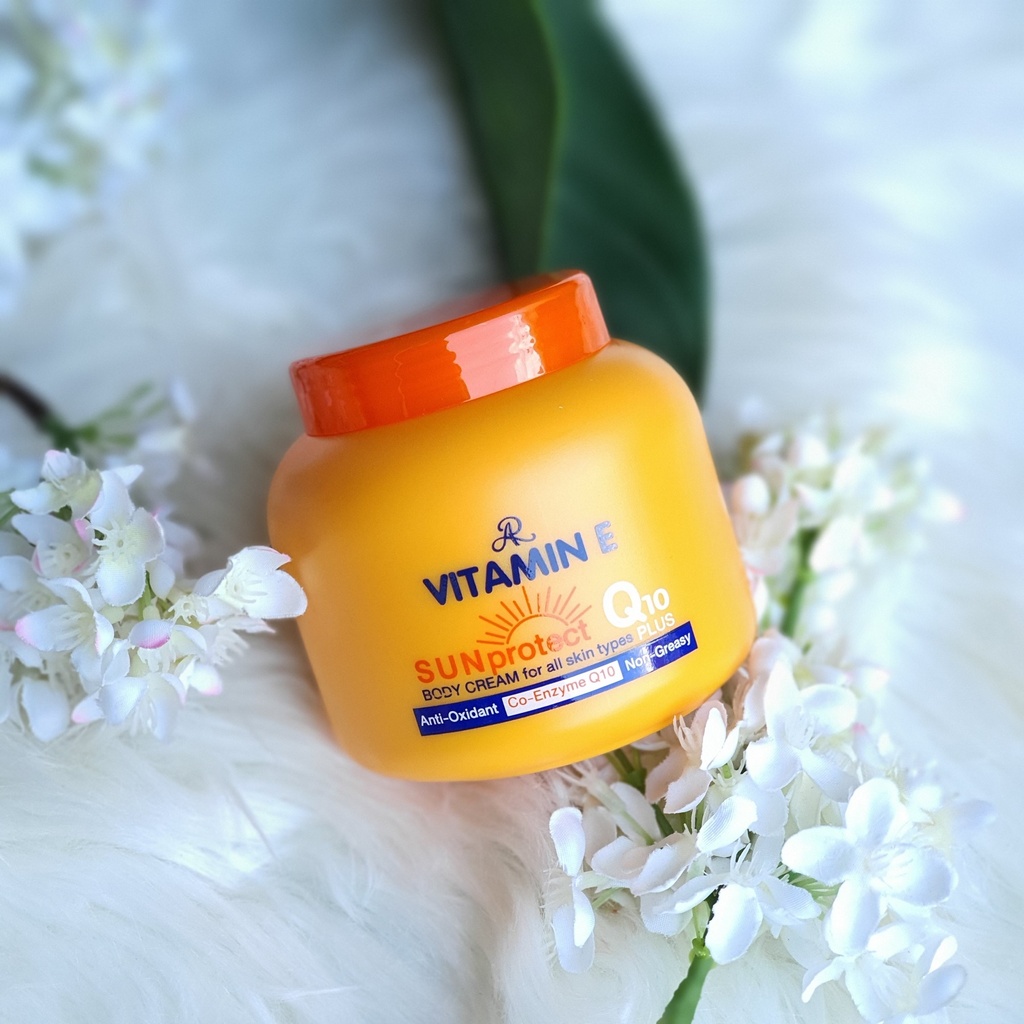 Aron Vitamin E Sun Protect Body Cream _ Q10 Plus - 200g
