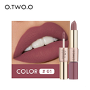 O.TWO.O 2 in 1 Matte Liquid Lipstick 12 Colors High Pigmented Long Lasting Lipstick