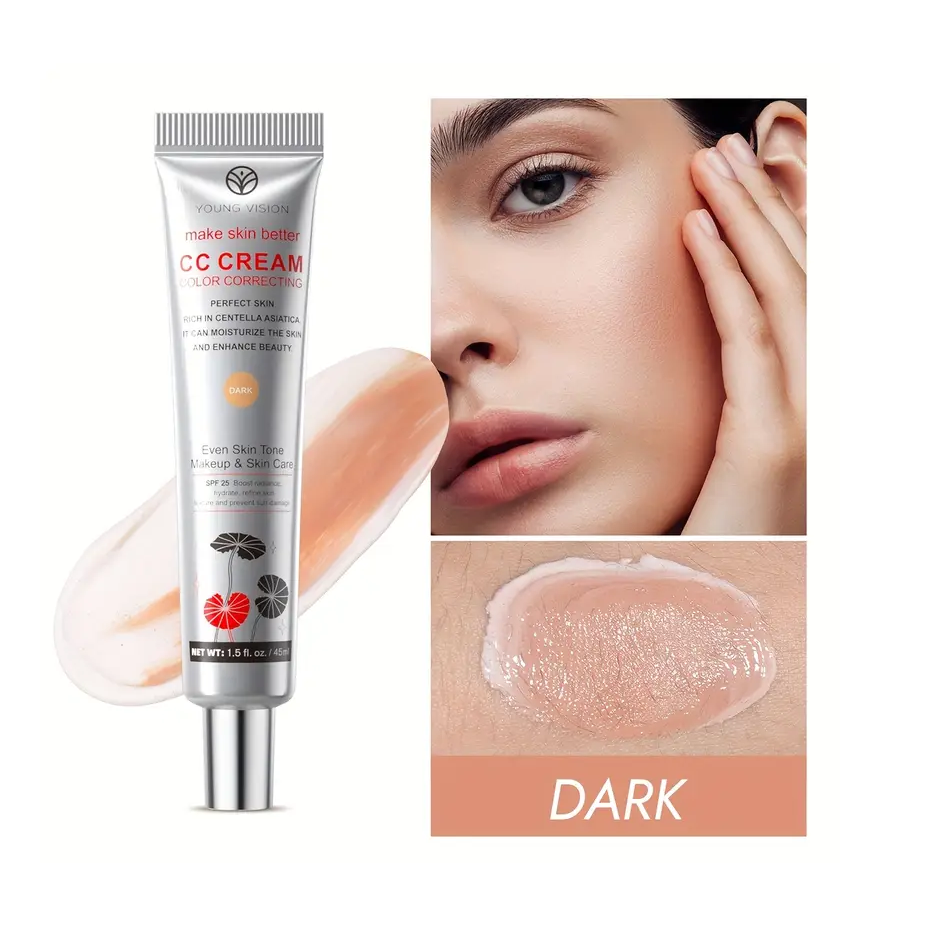 كريم CC Young Vision بعشبة سنتيلا أسياتيكا [غامق] – تغطية بشرة خالية من العيوب (منتج رائج على تيك توك)