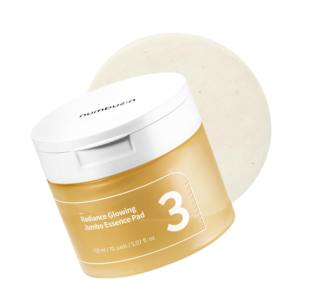 Numbuzin No.3 Radiance Glowing Jumbo Essence Pad (150ml × 70ea)