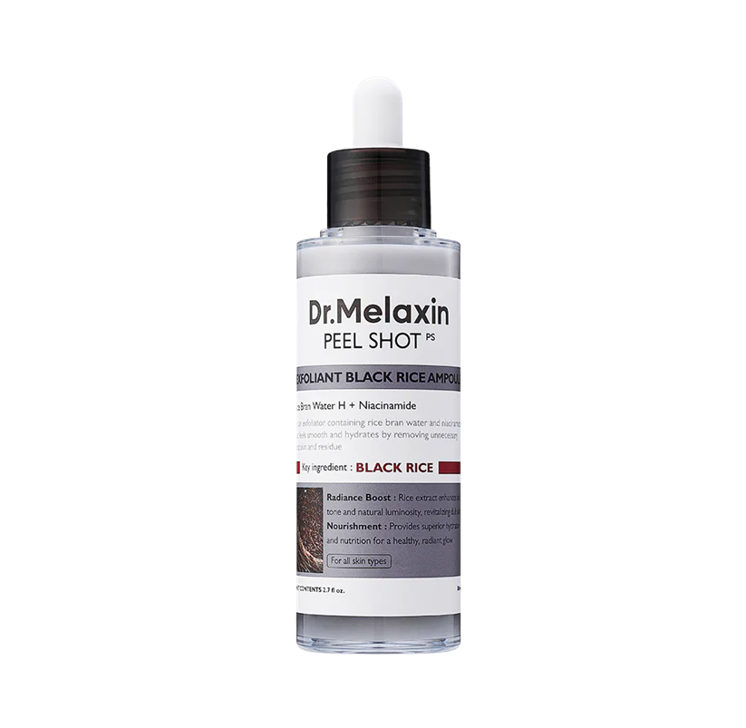 Dr.Melaxin Peel Shot Exfoliating Black Rice Ampoule - 80ml