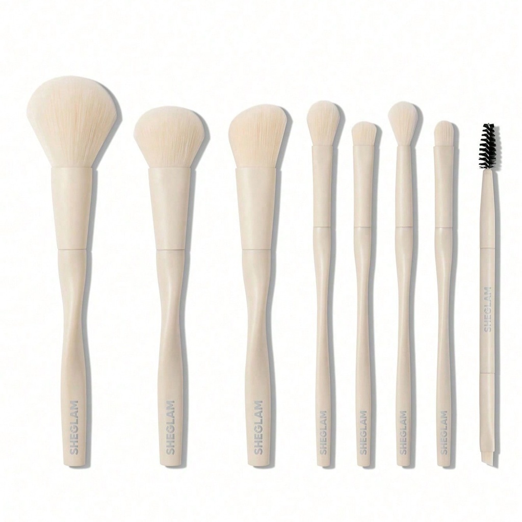 SHEGLAM Pore Core Brush Kit Beige 8pcs